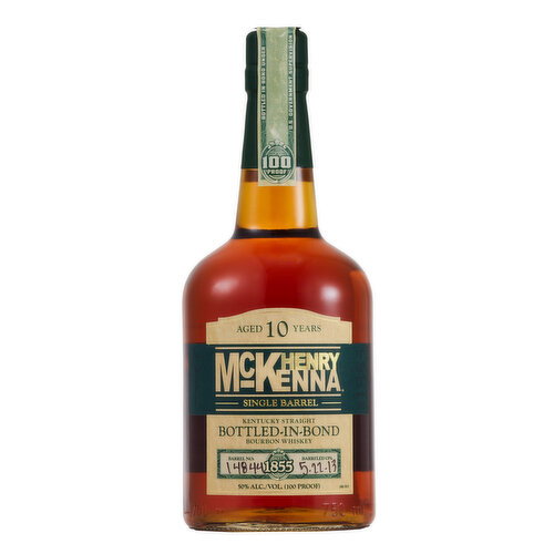 Henry McKenna Single Barrel Bottled in Bond Straight Bourbon Aged 10 Years