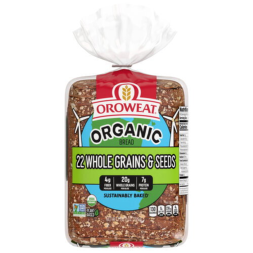Oroweat Organic 22 Whole Grains & Seeds Seeded Bread, 27 oz Image 1 of 11