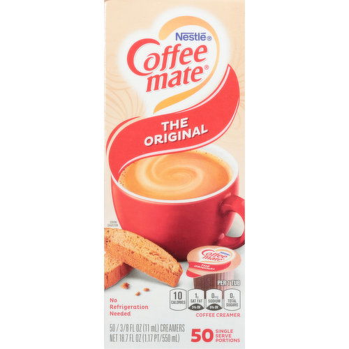 Coffee-Mate Coffee Creamer, The Original, Single Serve Portions