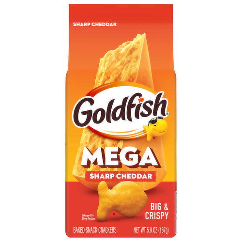 Goldfish Sharp Cheddar Mega Baked Snack Crackers