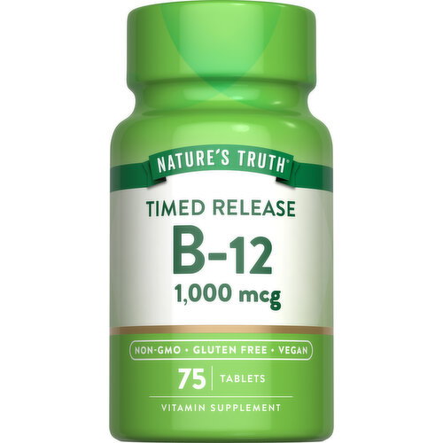 Nature's Truth Tablets 1000 mcg Timed Released B-12