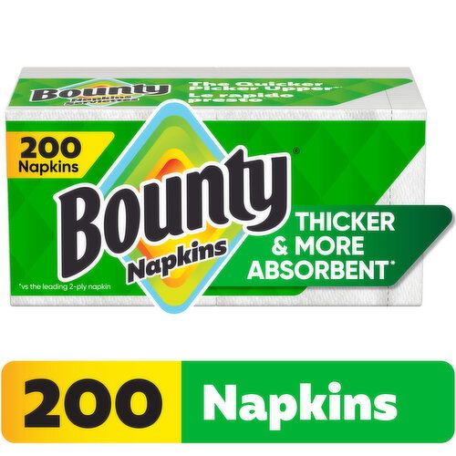 Bounty Paper Napkins, White