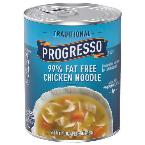 Progresso Soup, 99% Fat Free, Chicken Noodle, Traditional