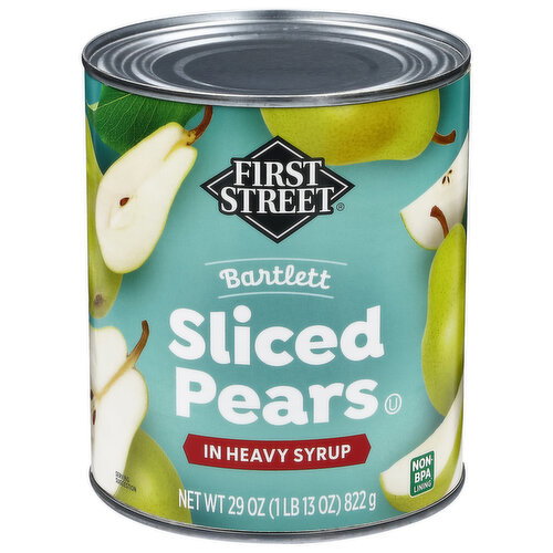 First Street Bartlett Sliced Pears in Heavy Syrup Image 1 of 6