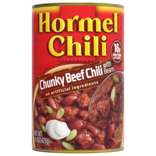 Hormel Chili Chunky Beef Chili with Beans