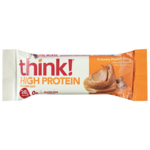 Think! Protein Bar, High Protein, Creamy Peanut Butter