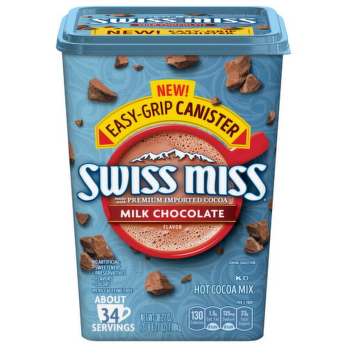 Swiss Miss Milk Chocolate Canister
