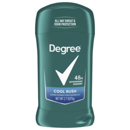 Degree Antiperspirant Deodorant, 48H, Cool Rush