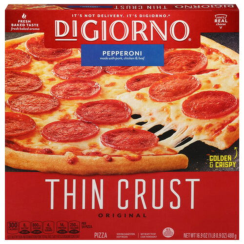 DiGiorno Pizza, Thin Crust, Pepperoni, Original