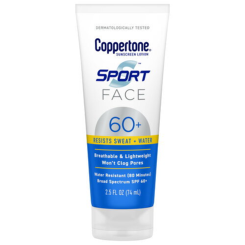 Coppertone Face Broad Spectrum SPF 60+ Sunscreen Lotion Image 1 of 3
