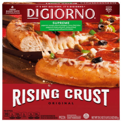 DiGiorno Pizza, Supreme, Rising Crust, Original