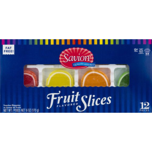 Savion Fruit Slices, Fat Free