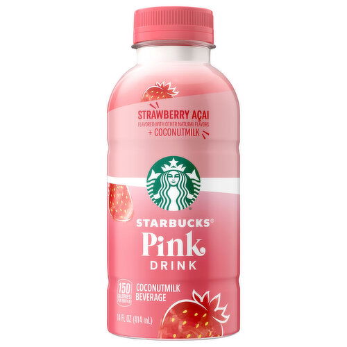 Starbucks Pink Drink Strawberry Acai Coconutmilk Beverage