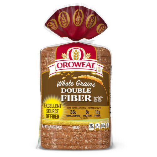 Oroweat Double Fiber Bread, 24 oz