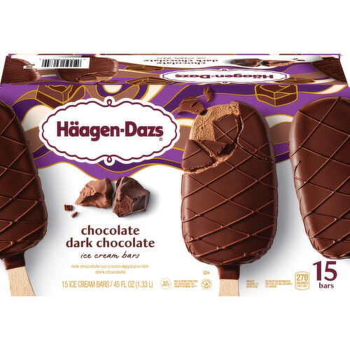 Haagen-Dazs Ice Cream Bars, Dark Chocolate