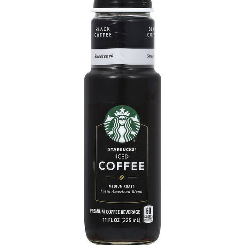 Starbucks Coffee, Iced, Sweetened, Black, Medium Roast, Latin American Blend
