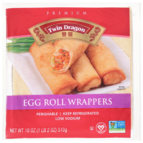 Twin Dragon Egg Roll Wrappers, Premium