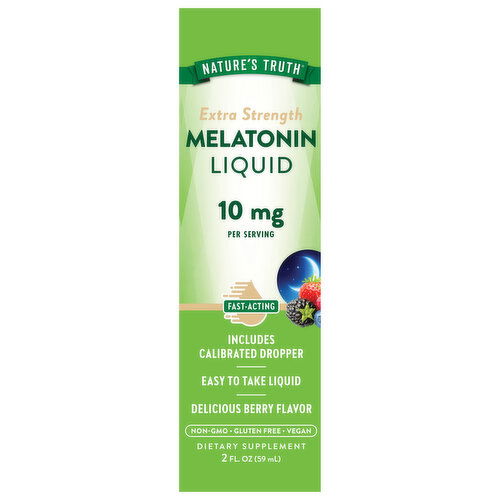 Nature's Truth Extra Strength Delicious Berry Flavor 10 mg Melatonin Liquid