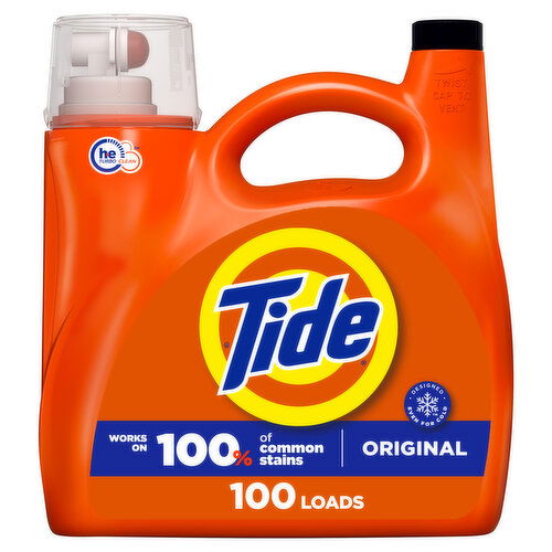 Tide Liquid Detergent, Original 100 lds