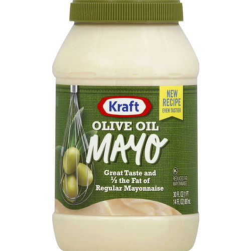 Kraft Mayonnaise, Reduced Fat, Olive Oil