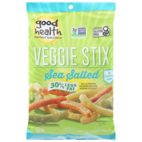 Good Health Veggie Stix, 30% Less Fat, Sea Salted