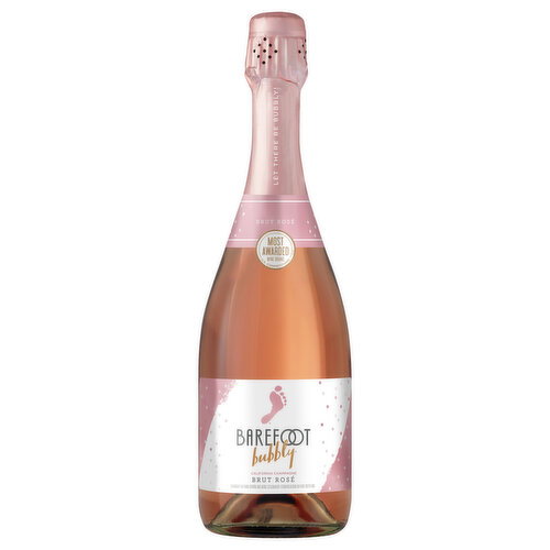 Barefoot Bubbly Brut Rosé Champagne Sparkling Wine 750ml Image 1 of 6