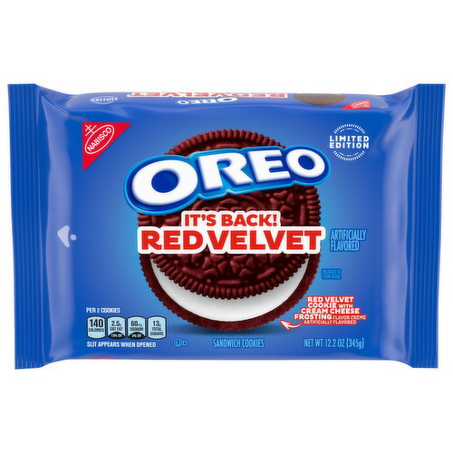 Oreo Sandwich Cookies, Red Velvet