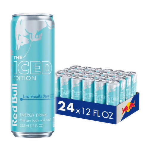 Red Bull Iced Edition Energy Drink, Iced Vanilla Berry, 12 fl. oz., 114mg Caffeine, Taurine & B Vitamins Image 1 of 11
