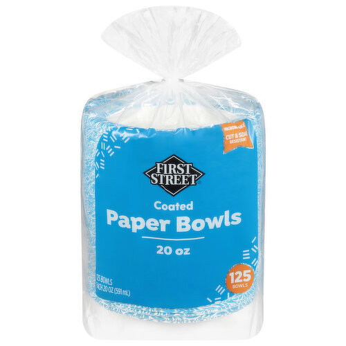 First Street Coated 20 Oz Paper Bowls Image 1 of 4