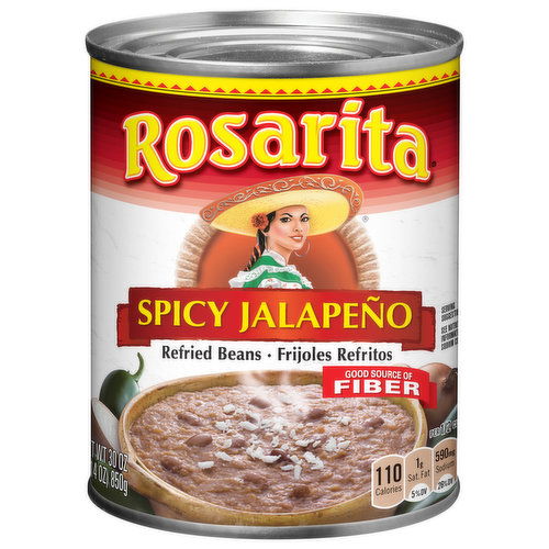 Rosarita Refried Beans, Spicy Jalapeno