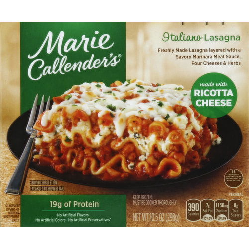 Marie Callender's Lasagna, Italiano