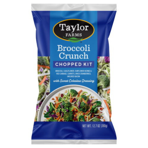 Taylor Farms Broccoli Crunch Chopped Kit With Sweet Coleslaw Dressing Image 1 of 4