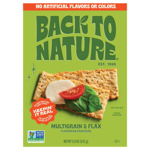 Back to Nature Multigrain & Flax Flatbread Crackers Image 1 of 6