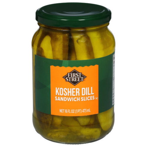First Street Kosher Dill Sandwich Slices