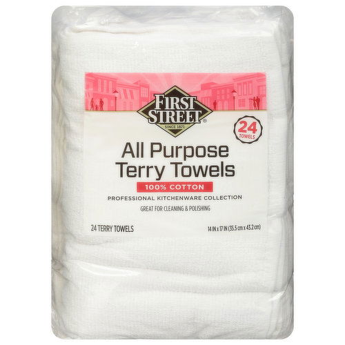 First Street Terry Towels, All Purpose