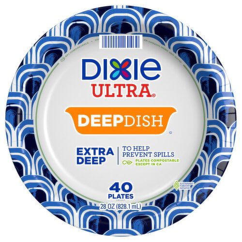 Dixie Ultra Deepdish Extra Deep Plates