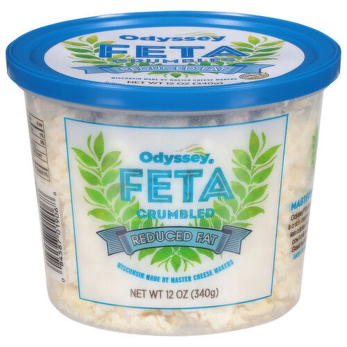 Odyssey Feta, Reduced Fat, Crumbled