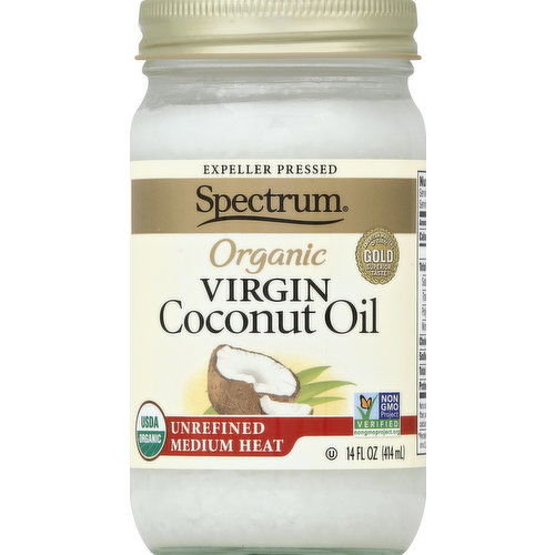 Spectrum Coconut Oil, Virgin, Organic, Unrefined