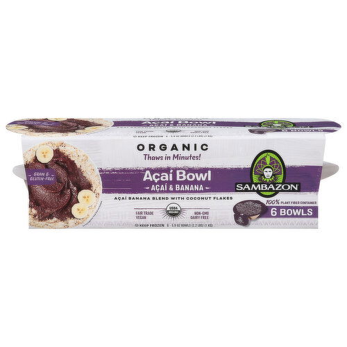 Sambazon Acai Bowl, Acai & Banana