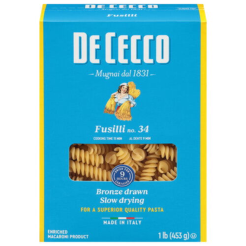 De Cecco Fusilli, No. 34, Slow Dried