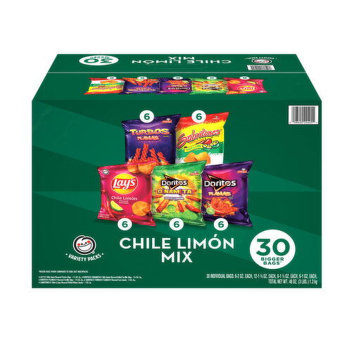 Frito Lay Chile Limon Mix, Bigger Bags