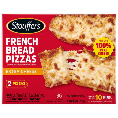 Stouffer's Pizzas, French Bread, Extra Cheese