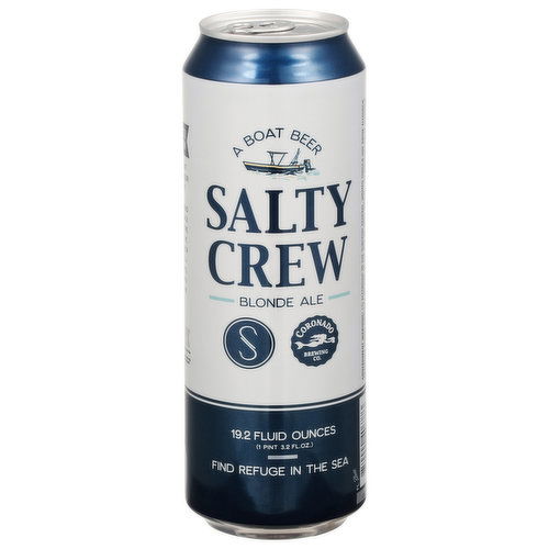 Coronado Brewing Co. Beer, Blonde Ale, Salty Crew