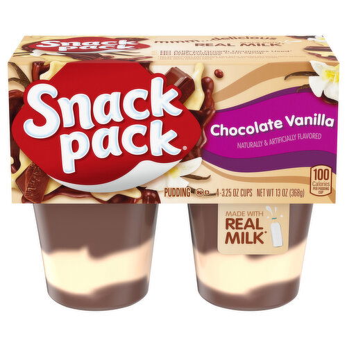 Snack Pack Chocolate Vanilla Pudding