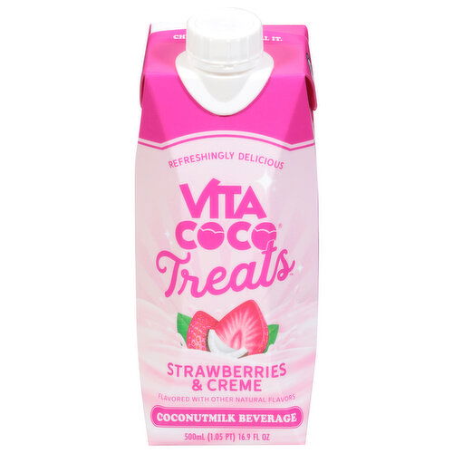 Vita Coco Coconutmilk Beverage, Strawberries & Creme