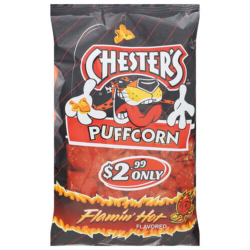 Chester's Puffcorn, Flamin' Hot Flavored