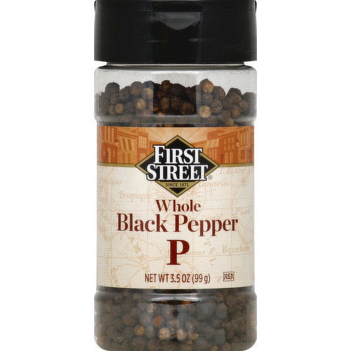 First Street Black Pepper, Whole