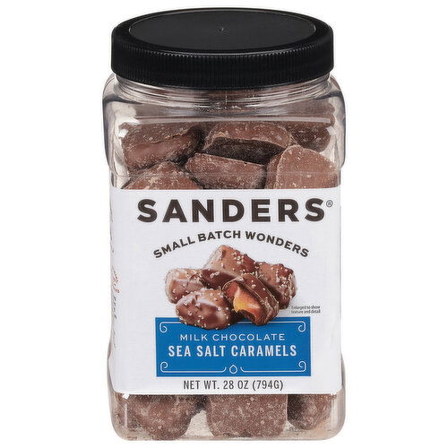 Sanders Sea Salt Caramels, Milk Chocolate