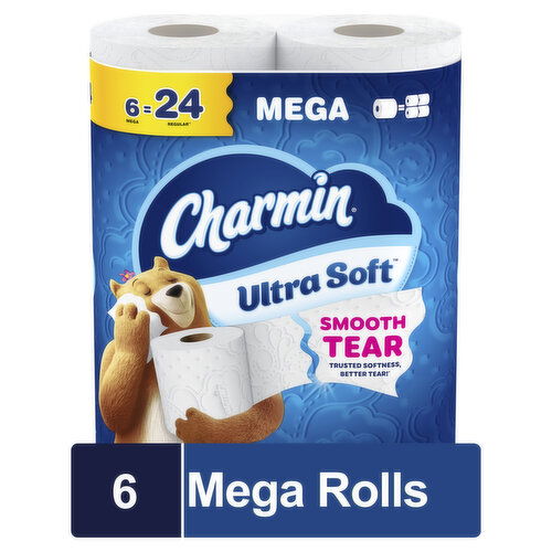 Charmin Toilet Paper Ultra Soft, Mega Rolls