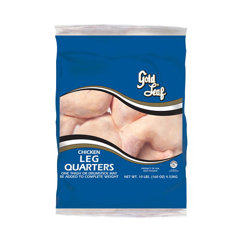 Val Best Frozen Chicken Leg Quarters, 10 lb